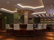 歐式大氣華麗300平米別墅餐廳吊頂裝修效果圖