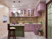 歐式鄉村休閑280平米別墅廚房櫥柜裝修效果圖