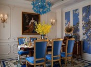 高貴精致歐式風格300平米別墅餐廳背景墻裝修效果圖