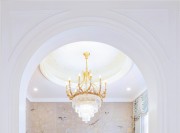 奢華精致歐式風(fēng)格200平米別墅餐廳吊頂裝修效果圖