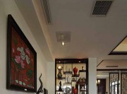 傳統(tǒng)原木色中式風格100平米二居室玄關過道裝修效果圖