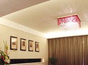 新穎雅致中式風格90平米二居室客廳背景墻裝修效果圖