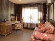 特色雅致中式風格90平米二居室書房背景墻裝修效果圖