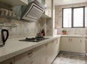 時尚雅致中式風格90平米二居室廚房櫥柜裝修效果圖