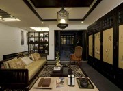 古典精致中式風格130平米四居室客廳吊頂裝修效果圖