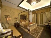 古典精致中式風格130平米四居室臥室裝修效果圖