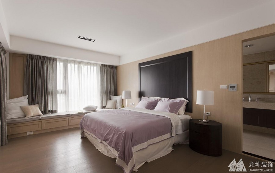 現代敞亮中式風格120平米三居室兒童房背景墻裝修效果圖