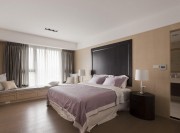 現代敞亮中式風格120平米三居室兒童房背景墻裝修效果圖