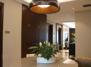 愜意舒適中式風格120平米三居室餐廳吊頂裝修效果圖