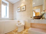 精致文雅中式120平米三居室衛生間浴室柜裝修效果圖