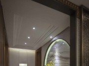 精致書香中式風格130平米三居室玄關過道裝修效果圖