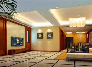 經典華美中式風格200平米別墅客廳電視背景墻裝修效果圖