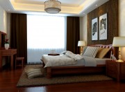 經典華美中式風格200平米別墅臥室吊頂裝修效果圖