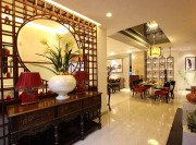 中式典雅唯美220平米別墅玄關過道裝修效果圖