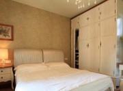 淡雅舒適田園風格90平米二居室臥室背景墻裝修效果圖