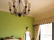 時尚清新田園風(fēng)格100平米三居室兒童房背景墻裝修效果圖