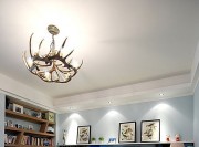 舒適溫馨地中海風(fēng)格80平米二居室客廳背景墻裝修效果圖