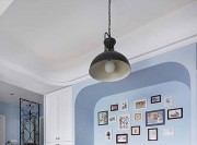 清爽自然地中海風格95平米二居室餐廳背景墻裝修效果圖