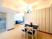 清新雅致地中海風格100平米二居室餐廳吊頂裝修效果圖