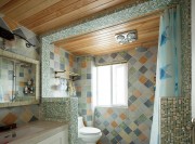 清新浪漫地中海風格90平米二居室衛生間浴室柜裝修效果圖