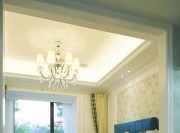 樸實精致地中海風格130平米三居室臥室吊頂裝修效果圖