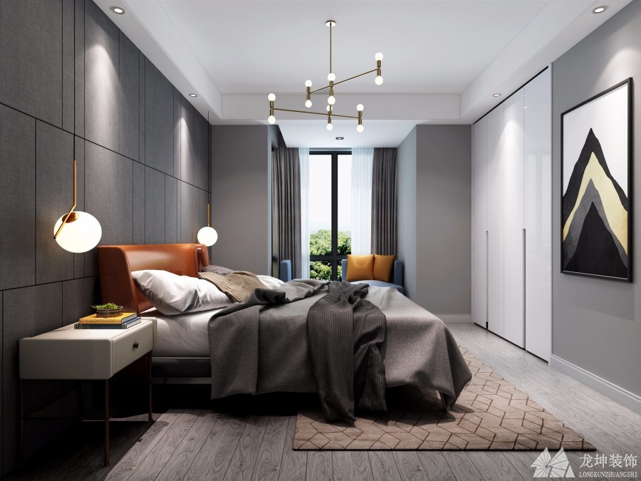 現(xiàn)代風格120平三居室裝修效果圖