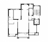 沈陽整屋裝修效果案例120平米一居室-沈陽裝修推薦